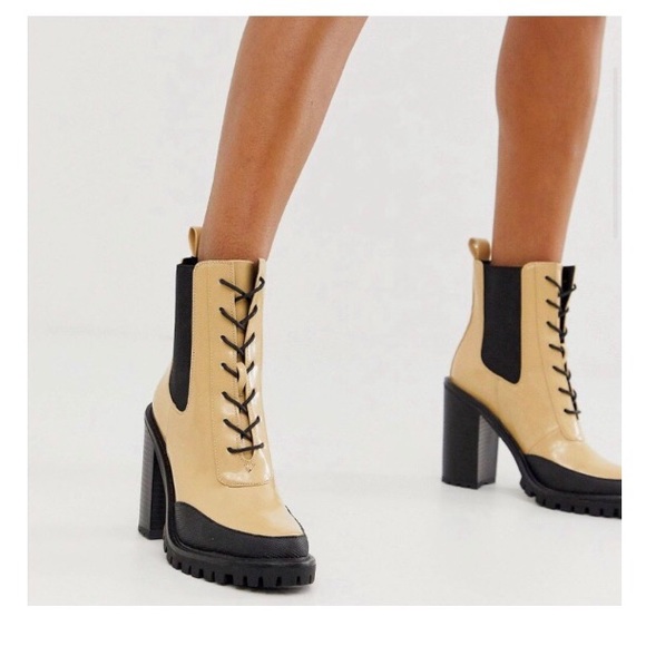 ASOS Shoes - • ASOS • ELLEN Platform Lug-sole Heeled Boots
